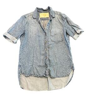 Bella Dahl Blue Button Down Shirt